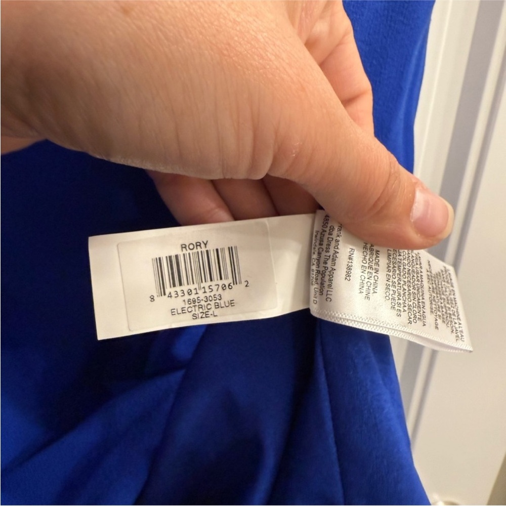 Dress the Population Vibrant Blue Midi Dress - Picture 8 of 9